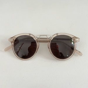 KREWE St Louis Classic Sunglasses - Clear/Buff